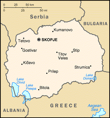 cities map of macedonia